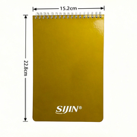 Cuaderno de Estenografía Personalizado con Espiral Superior, 228x152mm, Papel Rayado, Bloc de Notas para Estenógrafos, Encuadernado con Doble Espiral, Cuaderno de Escritura para Oficina y Escuela