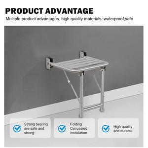 Chaise <span class=keywords><strong>de</strong></span> douche pliable en forme <span class=keywords><strong>de</strong></span> L, accessoires <span class=keywords><strong>de</strong></span> <span class=keywords><strong>salle</strong></span> <span class=keywords><strong>de</strong></span> <span class=keywords><strong>bain</strong></span> <span class=keywords><strong>pour</strong></span> personnes âgées, siège <span class=keywords><strong>de</strong></span> douche pliable - Product Image 2