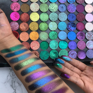Ép <span class=keywords><strong>Eyeshadow</strong></span> multichrome Duochrome Shades 100 màu sắc có sẵn - Product Image 4