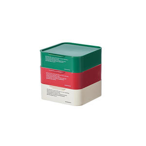 Organisateur de bureau empilable Dopamine, boîte de rangement rectangulaire multi-niveaux pour étudiants, organisateur de papeterie pour dortoir, vert, rouge, crème - Product Image 5