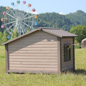 Thân Thiện Với Môi Sun-Proof Mưa Ngoài Trời Nhà Con Chó Lớn Kích Thước Trung Bình Rắn Gỗ Cũi Lồng Con Chó Vuông Phòng Biệt Thự Sân - Product Image 3