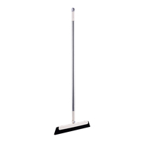 Kworld Racloir de nettoyage de miroir de fenêtre à long manche avec tige télescopique Tête de brosse amovible