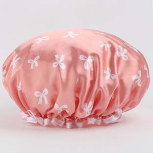Double bonnet de douche pour femme en EVA imperméable, résistant à l'huile et à la fumée, serviette pour cheveux, utilisation bain et cuisine, bonnet de séchage rapide - Product Image 6