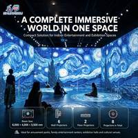 SQactivaPlay, Sala de Proyección de Experiencias Inmersivas 3D, Sistema de Mapeo Interactivo, Proyector de Hologramas, Proyección de Pared 360°, Cueva 5D Interior, Metálico