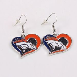 Envío rápido Liga Nacional de Fútbol Denver Broncos Dangler Pendientes Colores Gameday Joyería Equipo de Fútbol Juego Día Pendiente - Product Image 1