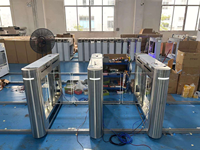 Gym Access Control System 304 Stainless Steel Turnstile Swing Turnstile Gate Facial Recognition RFID Card Reader Anti-Tailgating