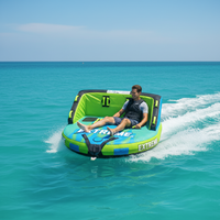 Jouets flottants tractables pour sports nautiques, tube gonflable de remorquage, bateau-tube, tube aquatique tractable, tube aquatique gonflable à rouler