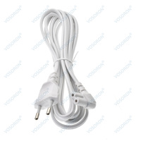 Prise européenne à 2 broches vers IEC320 C7 Figure 8 Angle Adaptateur Câble d'extension d'alimentation Cordon pour Samsung Philips Sony LED TV