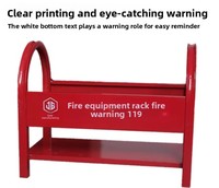Armoire de sécurité incendie en métal rouge, équipement anti-incendie 40x32cm, portable et facile à installer, protection incendie aéroportuaire