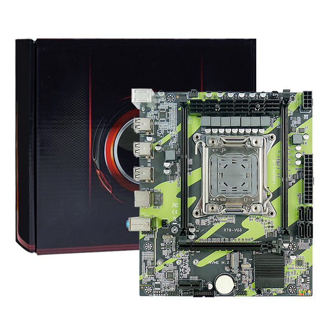 Placa Mae H61 Chipset Gaming Motherboard LGA2011 Dual-channel DDR3 64GB NVME/NGFF M.2 Computer Mother Board