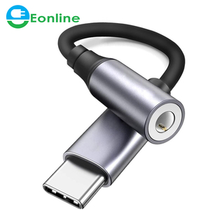 อะแดปเตอร์ EONLINE USB Type C เป็น 3.5 มม. แจ็ค <span class=keywords><strong>OTG</strong></span> <span class=keywords><strong>สาย</strong></span> USB-C Type-C เป็น 3.5 มม. สำหรับหูฟัง <span class=keywords><strong>สาย</strong></span>สัญญาณเสียง Aux สำหรับ Xiaomi Mi 8 Samsung S8 <span class=keywords><strong>HUAWEI</strong></span> - Product Image 1