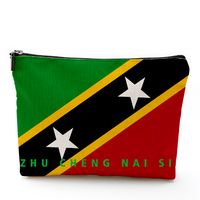 Sac à cosmétiques pour femmes avec drapeau de Porto Rico, joli sac de maquillage pour sac à main, sac de voyage pour articles de toilette, sac de rangement pour maquillage