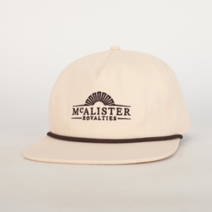 Capuchons en coton classique de haute qualité à 5 panneaux Boucle en plastique réglable avec lettre brodée Logo Visor Sporty Rope Cap - Product Image 1