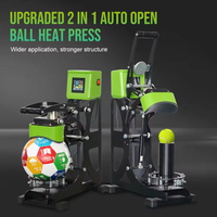 Presse à chaud 2-en-1 à ouverture automatique pour ballons de football, de tennis et de volley-ball