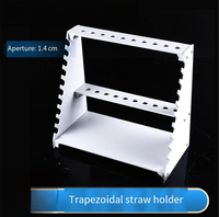 Support à pipettes double face de type échelle, porte-burettes et pipettes en plastique à 20/30/40 trous