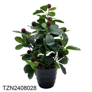 Tizen Haute Qualité Artificielle Pommier Feuilles Real Touch Feuilles En Plastique Simulation Plante Verte Décoration <span class=keywords><strong>De</strong></span> Jardin - Product Image 2