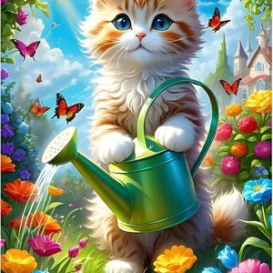 ديي مجموعة الطلاء الماس الكامل هدية الحرف اليدوية 5D الكلب لطيف هريرة الحيوان الماس الفن الكرتون للأطفال والكبار غرفة الديكور - Product Image 2