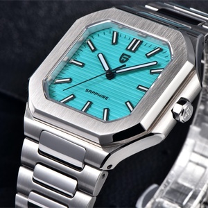 Montre à quartz de luxe pour homme PAGANI DESIGN YS019, nouvelle montre carrée avec cristal saphir, mouvement japonais, acier inoxydable - Product Image 3