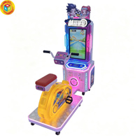 Machine de jeu d'arcade de cyclisme pour enfants à monnayeur, jeu vidéo de course à pédales pour centre de divertissement, centre commercial, FEC