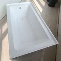 Professionnel pour le Canada 3-baignoire en alcôve d'intérieur acrylique autoportante petite place européenne douche baignoire en plastique portable