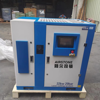 AIRSTONE Compresseur d'air à vis 50HP 20HP 30 HP 22 KW Compresseur d'air à vis 16 Bar 20 Bar 25 Bar 15KW 37KW pour l'industrie à haute pression