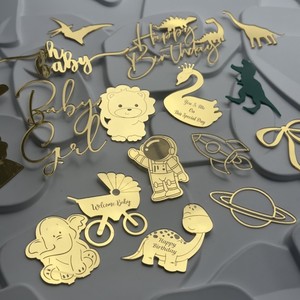 Decoración para Pastel de Primer Cumpleaños de Bebé, Artículos para Fiesta, Decoración para Cupcakes - Product Image 2
