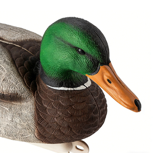 Leurre de <span class=keywords><strong>canard</strong></span> flottant en EVA haute simulation pour la chasse en extérieur, modèle animal réaliste pour la pêche en eau, appât pour oiseaux aquatiques - Product Image 2
