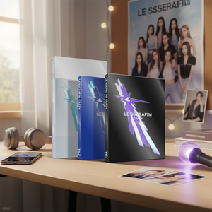 Produits K-Pop LE SSERAFIM - 4ème mini-album CRAZY, livre de paroles des idoles féminines coréennes populaires, 1 pièce, jouet en papier, CD, adulte Vol.1/2/3 - Product Image 3