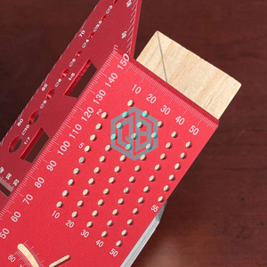 Qinbu Độ Chính Xác Cao Hợp Kim Nhôm Chế Biến Gỗ Tam Giác Cai Trị Và Thước Góc 45 °/90 ° Miter Công Cụ Cho Các Kỹ Sư Và Thợ Mộc - Product Image 4