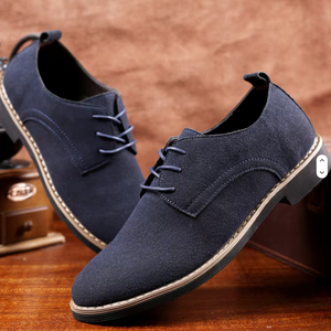 Mens British Style Business Casual Shoes in <b>Plus</b> <b>Size</b> Knit <b>PVC</b> with Frosted Anti-Slip Lace-Up Closure TPU Midsole Autumn Loafers - Product Image 5