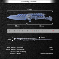 Couteau de poche Hongrui 2026, nouveau design, lame en acier 3Cr13, couteau pliant de camping avec manche en 3Cr13 pour une utilisation en extérieur