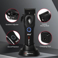 IPRO 8800RPM Máquina de Peluquería para Barberos con Cuchilla DLC Peine Magnético y Batería de 4500mAh