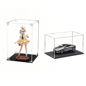 Rõ ràng lắp ráp Acrylic hiển thị trường hợp với nam châm cửa chống bụi Acrylic hiển thị hộp để lưu trữ mô hình hình búp bê đồ chơi - Product Image 1