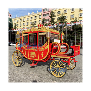 Chariot royal électrique de luxe à 4 roues pour les excursions panoramiques, en promotion pour les célébrations festives et les parcs d'attractions - Product Image 3