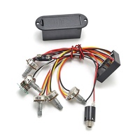 Circuit de préampli pour basse électrique durable avec égaliseur 4/5 bandes, commande de micro à bouton commutable actif/passif, faisceau de câblage pour modification de basse