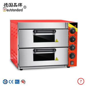 Four à sole électrique <span class=keywords><strong>double</strong></span> niveau avec injection de vapeur, four à pain commercial pour la boulangerie au levain - Product Image 5