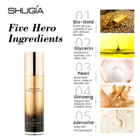 Sérum au Ginseng et Perle d'Or, Soin de Luxe à l'Or, Protection Antioxydante, Effet Lissant Visible des Rides, Disponible en OEM
