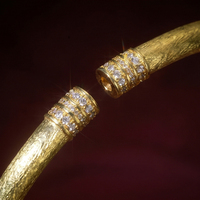 Bracelet rond vintage à nœuds brossés, style national chinois, niche exquise, luxe léger
