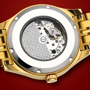Reloj Mecánico Automático de Negocios para Hombre de 41 mm con Esfera Grande con Incrustaciones, Calendario Luminoso - Product Image 5