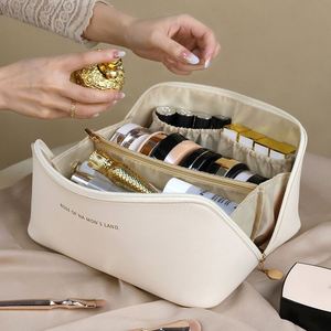 Makeup Storage Organizer <b>Bag</b> PU Leather Waterproof Travel <b>Make</b> <b>up</b> Cosmetic <b>Bag</b> for Women - Product Image 2