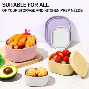 Wholesale Snacktainer Silicone Bento <b>Box</b> Kitchen Travel Silicone <b>Box</b> Leak-Proof <b>Lunch</b> <b>Box</b> for Kids and Adults - Product Image 5