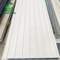 Revêtement mural en métal sculpté, panneau isolant en sandwich PU, panneau décoratif pour la décoration murale extérieure
