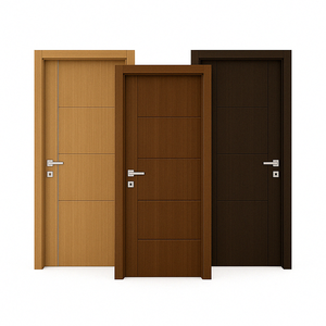 Puertas de Dormitorio de Madera MDF con Revestimiento de Melamina, Impermeables, Modernas y Contemporáneas, Color Personalizado, Tamaño Personalizable - Product Image 1