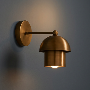 Classic Brass Wall Sconce Light Polished Finish For Living Room Bedroom Hallway <b>Decor</b> - Product Image 2