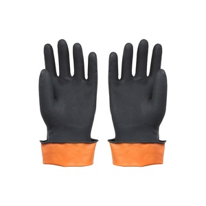 Guantes Industriales de Látex de Caucho Negro de Buena Calidad, Resistentes a Productos Químicos - Product Image 1