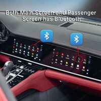 Auto-Upgrade-Zubehör-Kits Android Interaktiver Doppelbildschirm+Schalthebel+Schaltknauf+Stoppuhr für Porsche Panamera 2010-2016