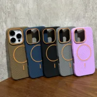 Casing Ponsel Magnetik Warna-warni Ultra Tipis BARU untuk IPhone 16 15 14 Plus 13 12 11 16 Pro Max, Mendukung Pengisian Daya Nirkabel, Lapisan Matte Lembut