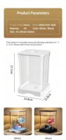 Petit aquarium de bureau pour betta et poissons rouges, pour la maison et le bureau, aquascape écologique