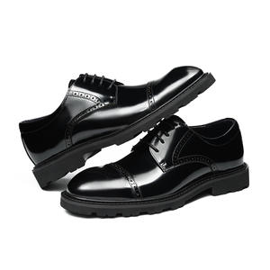 Zapatos de Hombre de Negocios Casuales Británicos con Grabado, de Piel de Vacuno de Primera Capa, Novedad 2025 - Product Image 4