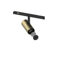 Système d'éclairage sur rail LED à angle réglable [sans scintillement] avec spots COB, lampes sur rail à intensité variable, pour magasins commerciaux modernes GU10